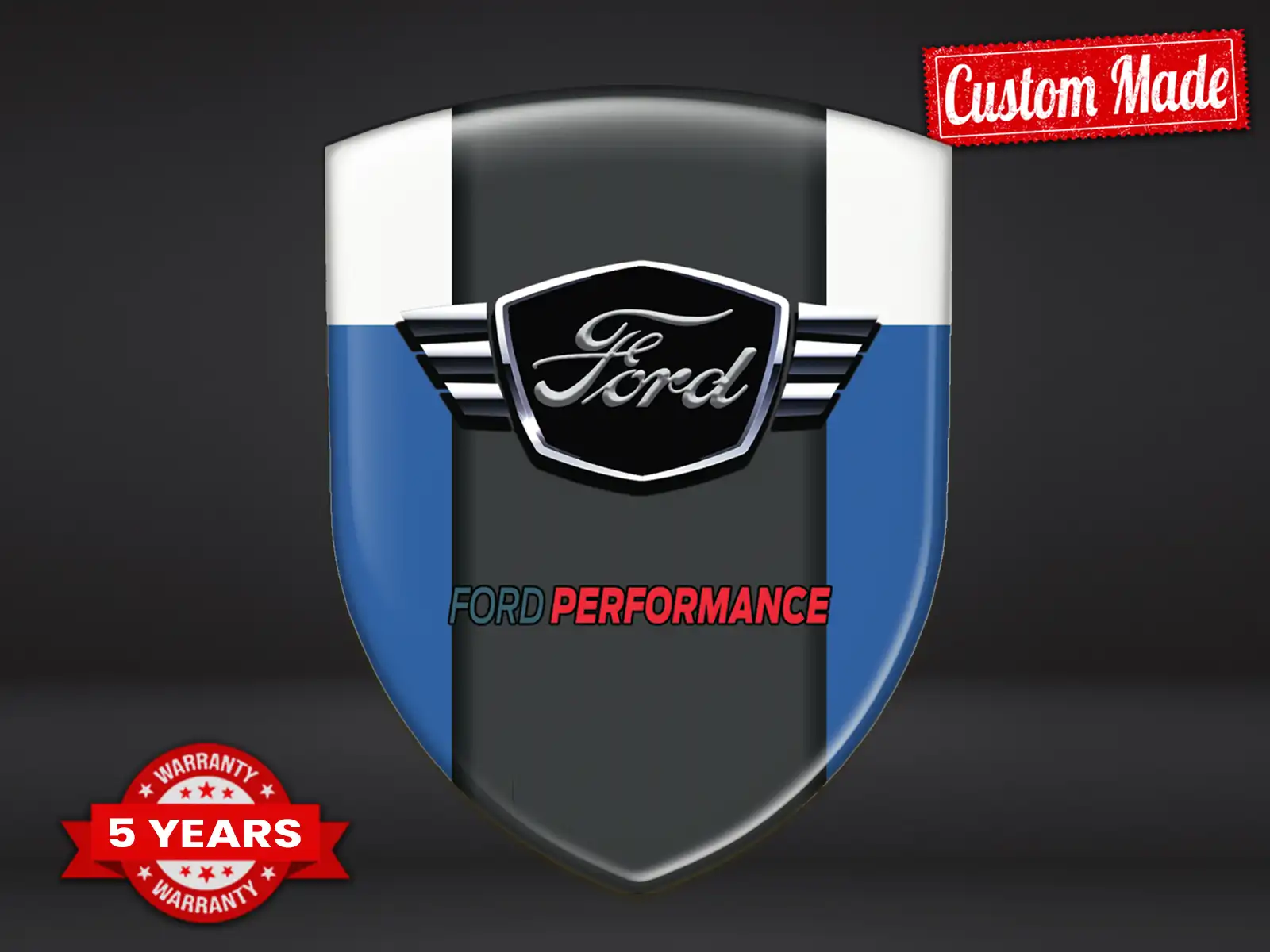 Ford Custom Auto Emblems Look Max Resilient Pro Version
